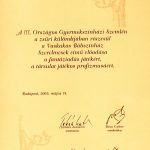 III.OGYSZ- zsuri kulondij